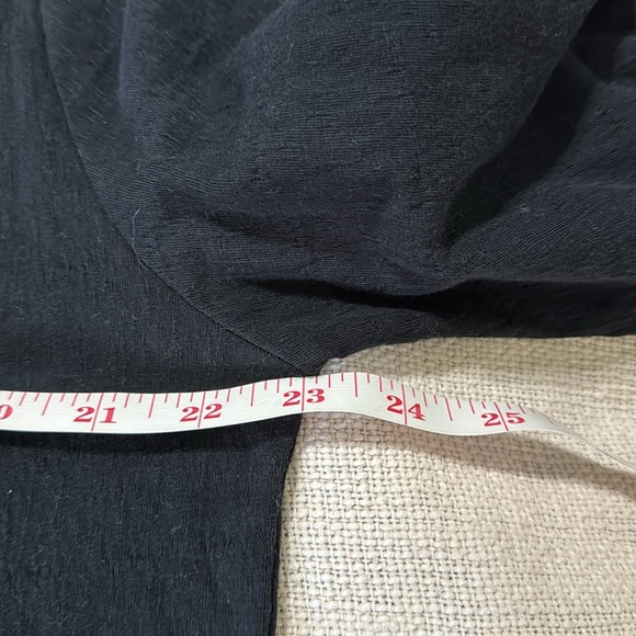 FP Beach Black Pull Over Collared Cotton ‎ Long Sleeve Baby Doll Dress - Picture 10 of 12